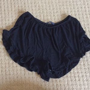 Brandy Melville super soft ruffle shorts